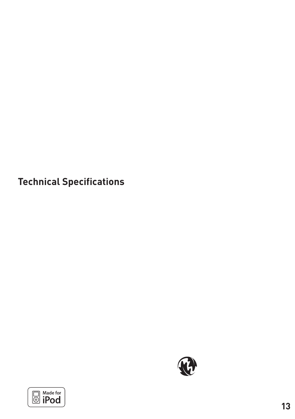 Technical specifications | Pure Chronos iDock User Manual | Page 15 / 17