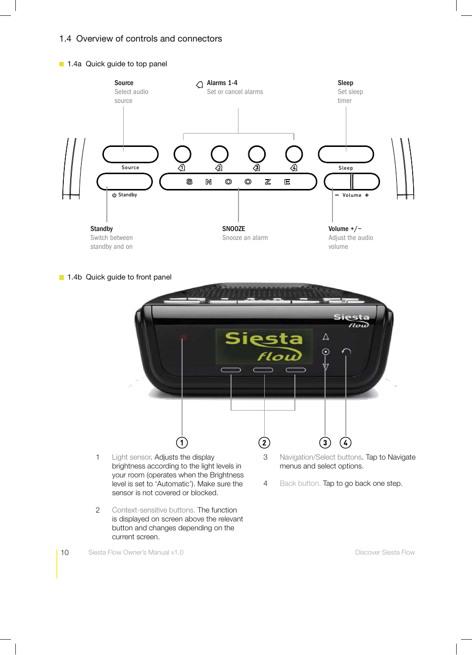 Pure Siesta Flow - User Guide User Manual | Page 10 / 45