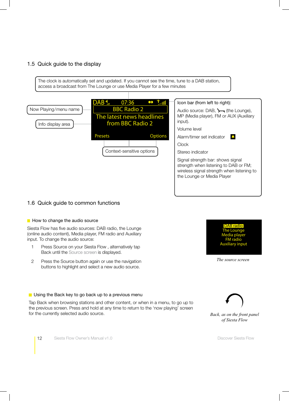 Pure Siesta Flow - User Guide User Manual | Page 12 / 45