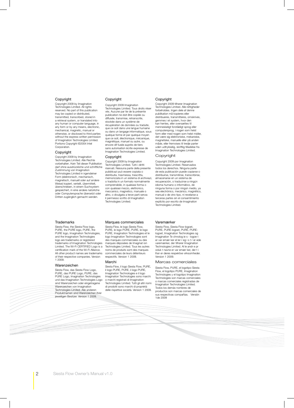Pure Siesta Flow - User Guide User Manual | Page 2 / 45