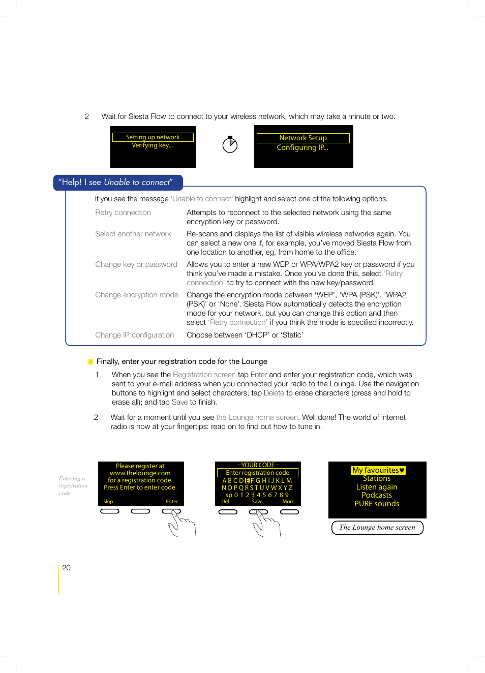 Pure Siesta Flow - User Guide User Manual | Page 20 / 45