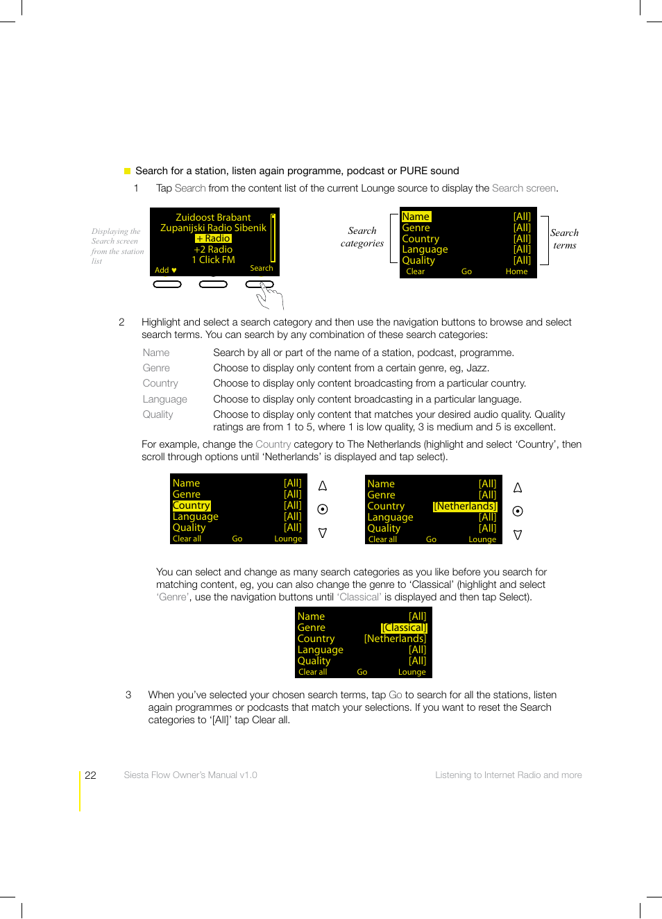 Pure Siesta Flow - User Guide User Manual | Page 22 / 45