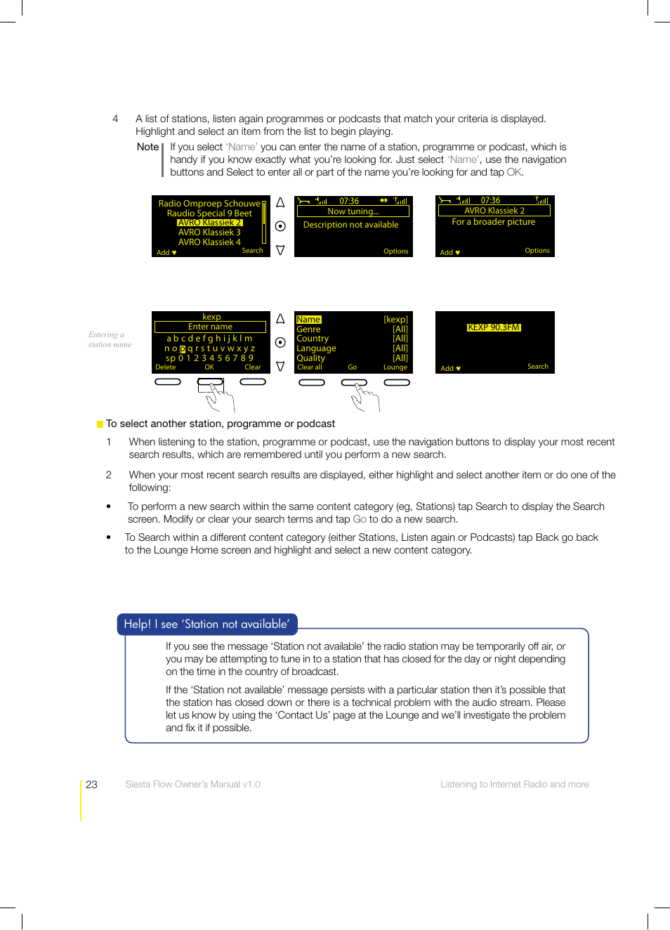 Pure Siesta Flow - User Guide User Manual | Page 23 / 45