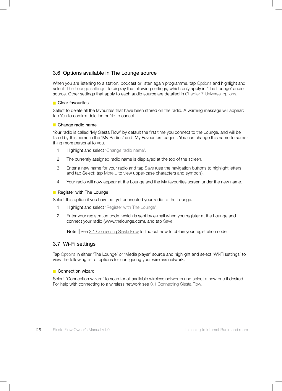 Pure Siesta Flow - User Guide User Manual | Page 26 / 45
