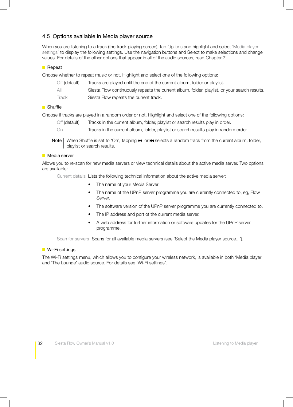 Pure Siesta Flow - User Guide User Manual | Page 32 / 45