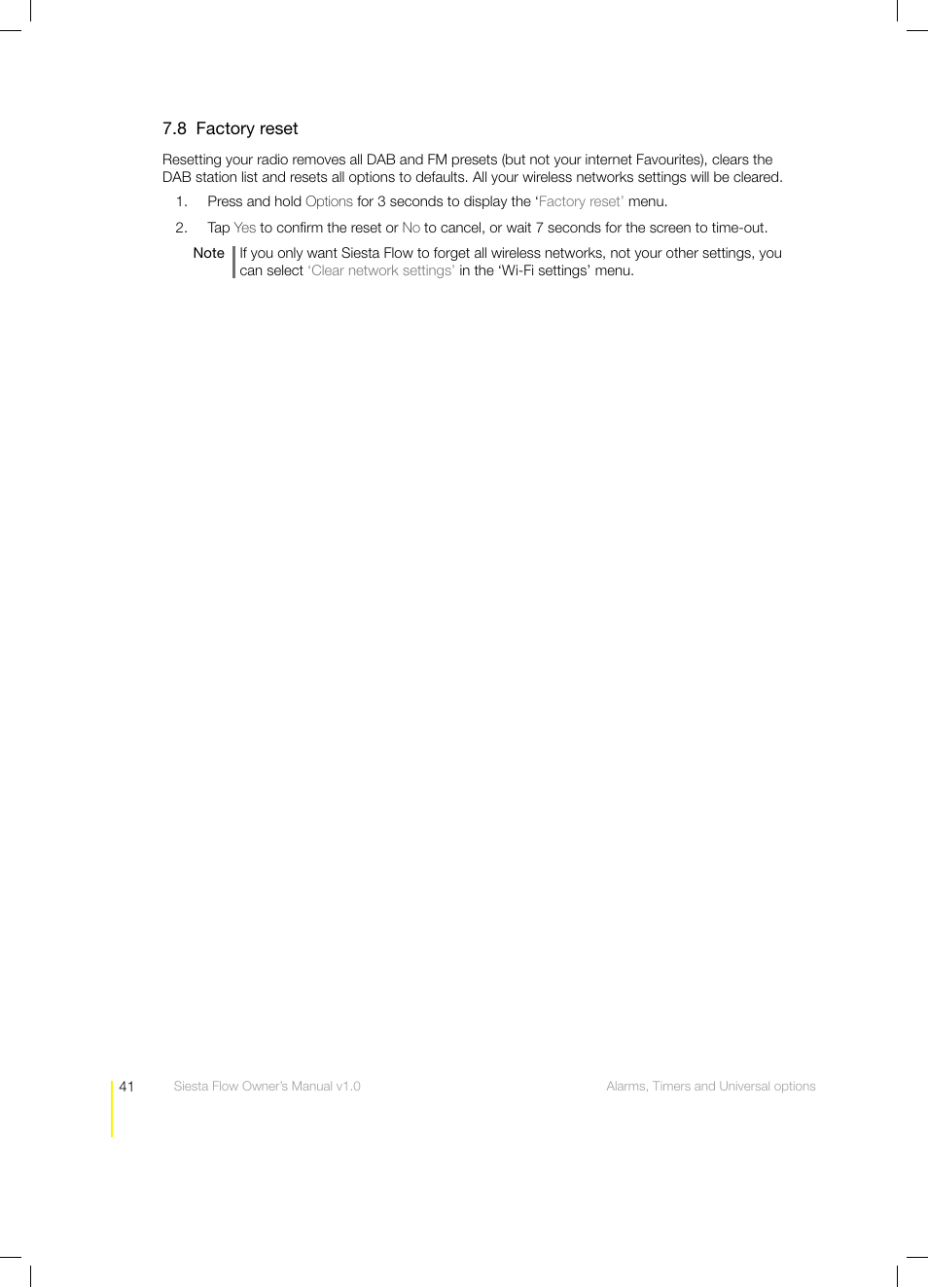 Pure Siesta Flow - User Guide User Manual | Page 41 / 45