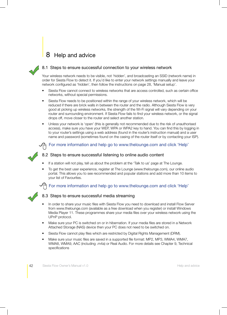 Help and advice | Pure Siesta Flow - User Guide User Manual | Page 42 / 45