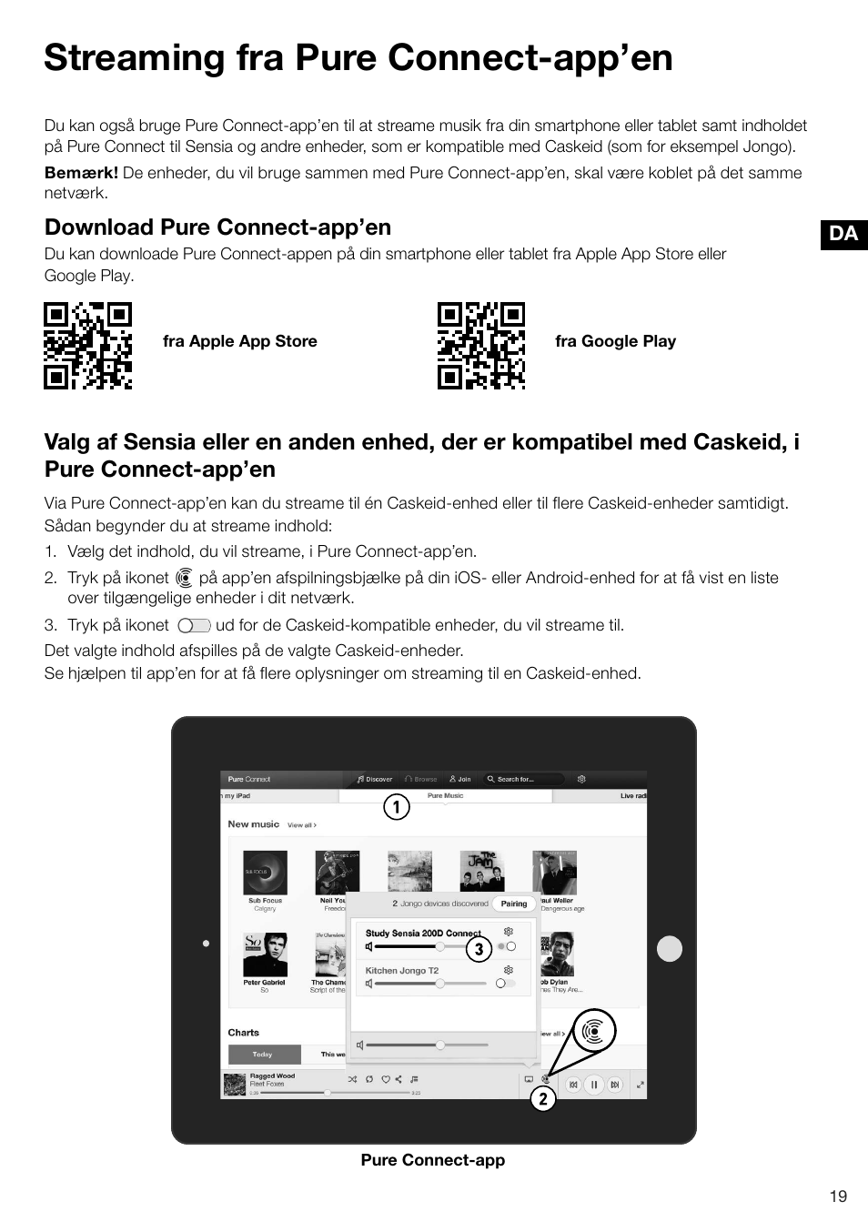 Streaming fra pure connect-app’en | Pure Sensia 200D Connect User Manual | Page 139 / 180