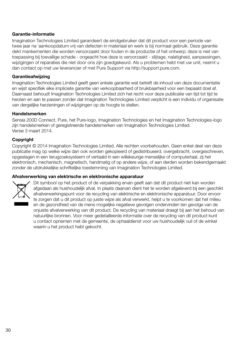 Pure Sensia 200D Connect User Manual | Page 178 / 180