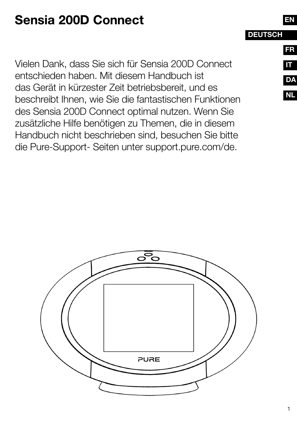 Pure Sensia 200D Connect User Manual | Page 31 / 180