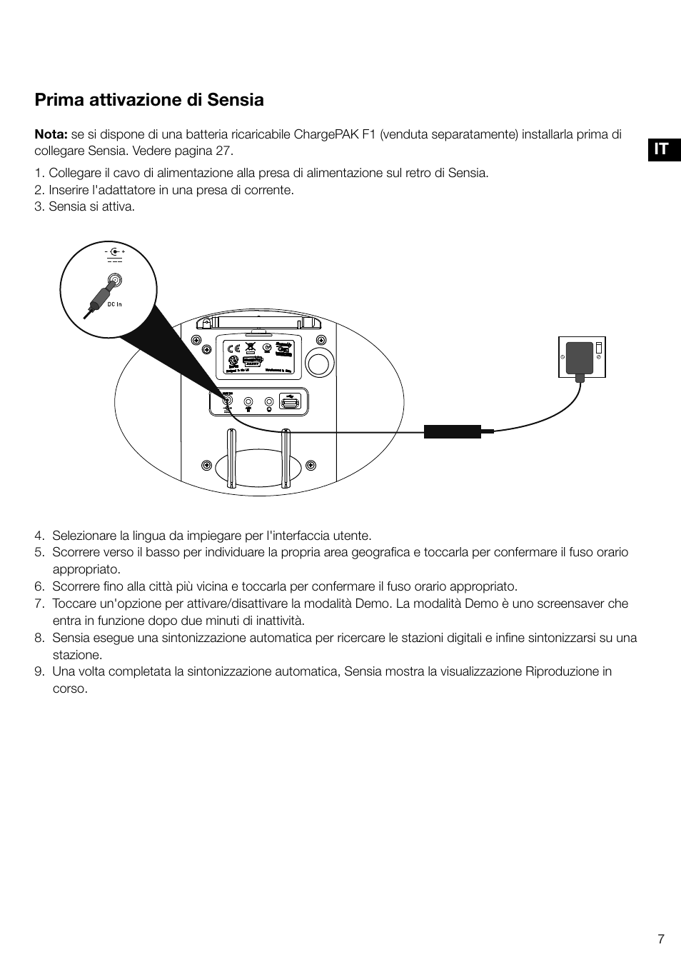 Prima attivazione di sensia | Pure Sensia 200D Connect User Manual | Page 97 / 180