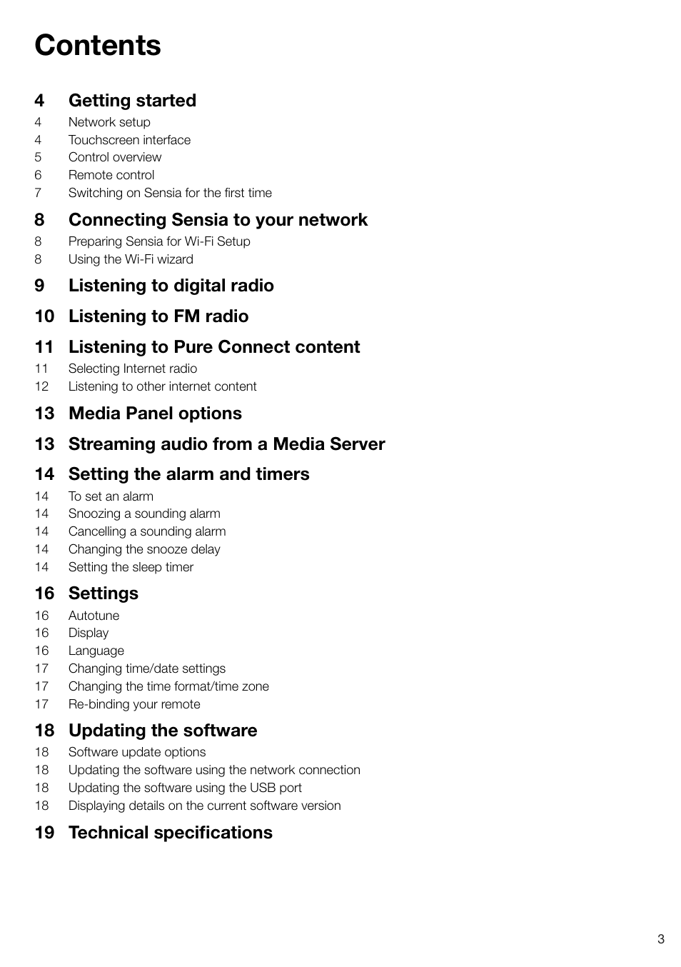 Pure Sensia - User Guide User Manual | Page 5 / 24