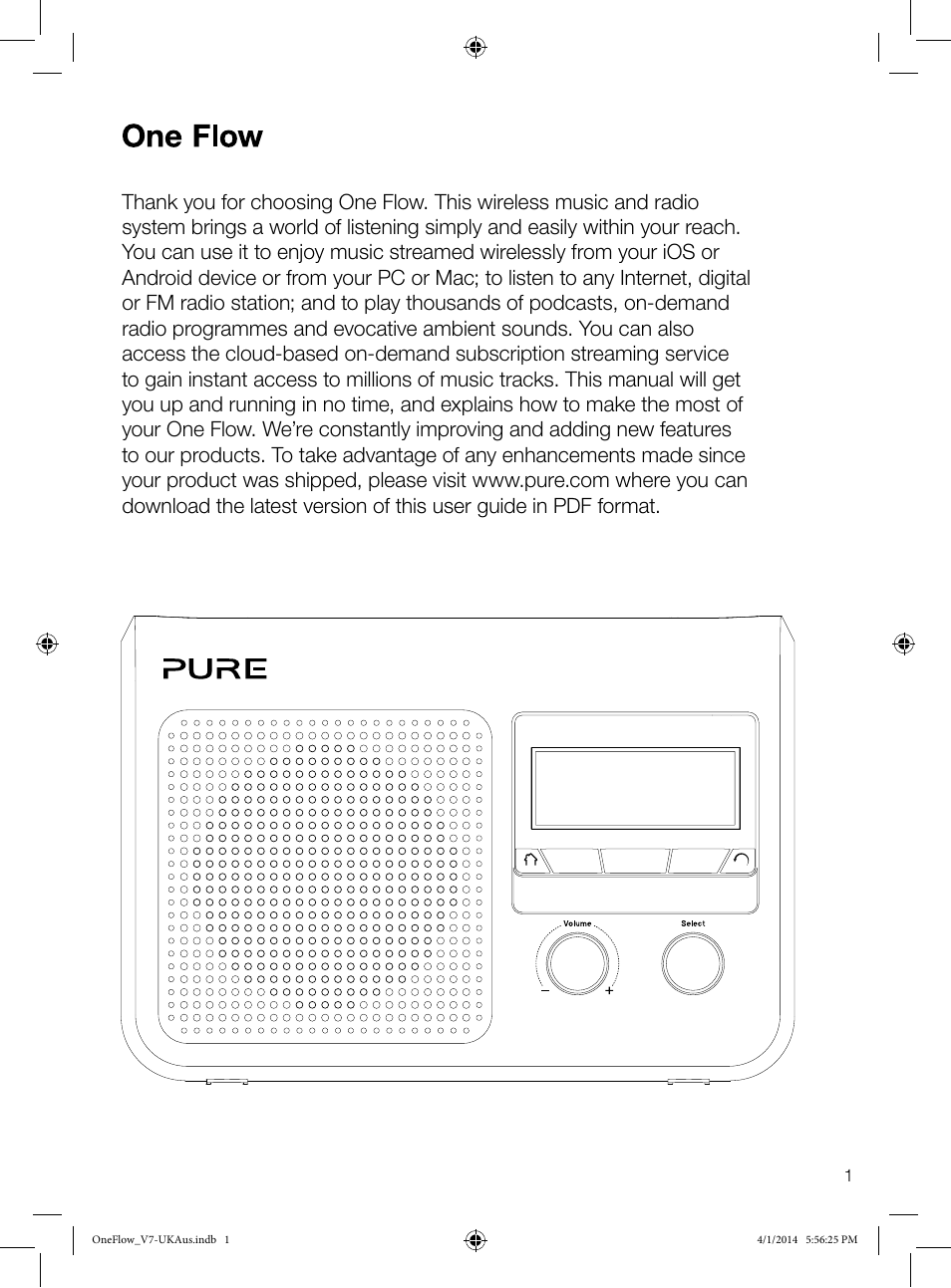 Pure ONE Flow User Manual | Page 3 / 24