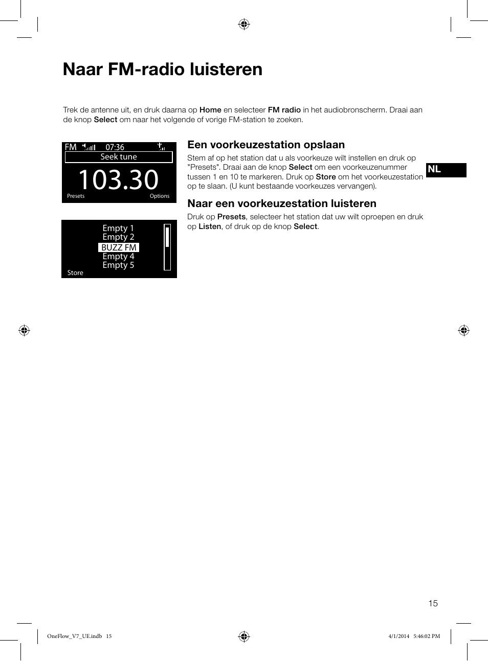 Naar fm-radio luisteren | Pure ONE Flow User Manual | Page 117 / 132