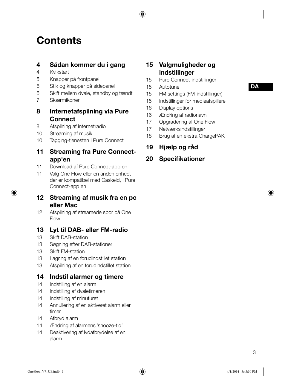 Pure ONE Flow User Manual | Page 83 / 132