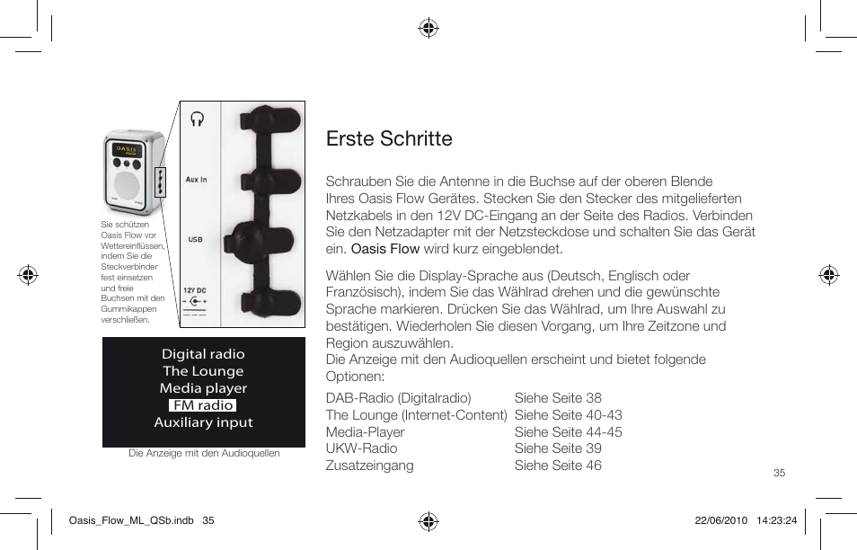 Erste schritte | Pure Oasis Flow - Quick Start Guide User Manual | Page 35 / 92