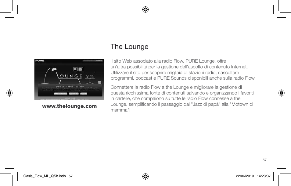 The lounge | Pure Oasis Flow - Quick Start Guide User Manual | Page 57 / 92