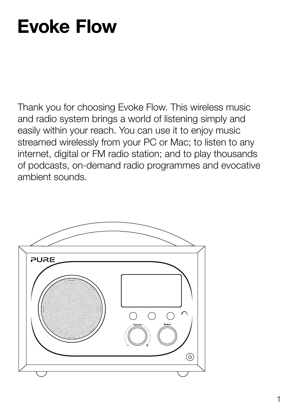 Pure Evoke Flow User Manual | Page 3 / 28