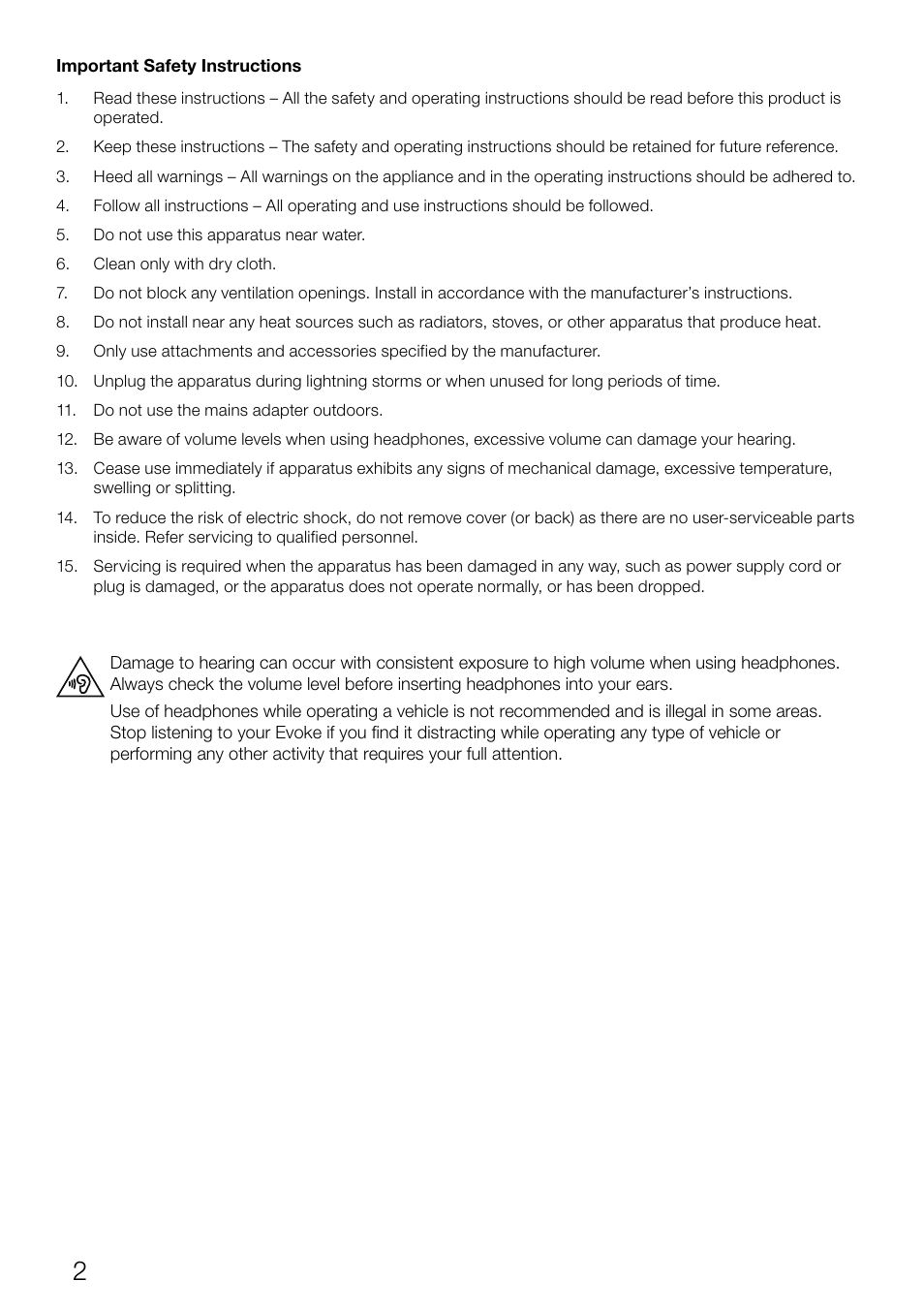 Pure Evoke Flow User Manual | Page 4 / 28