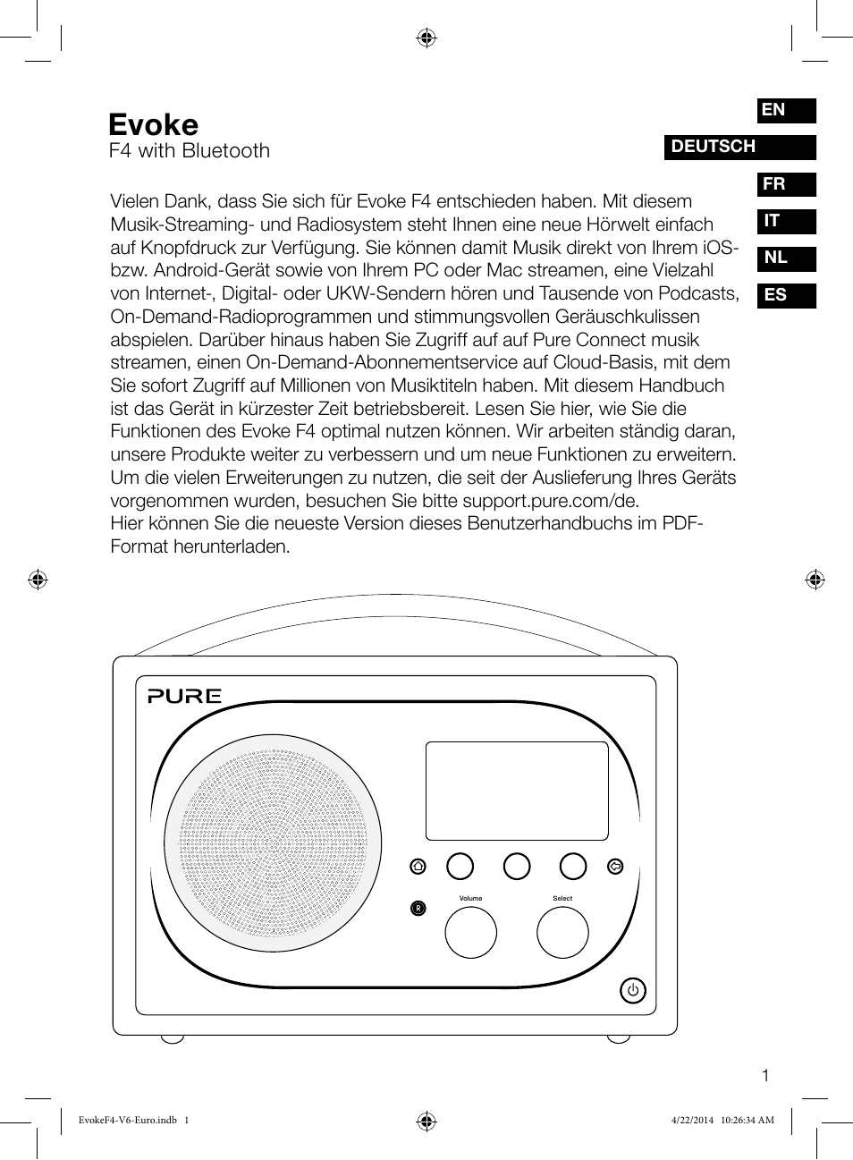 Evoke, F4 with bluetooth | Pure Evoke F4 with Bluetooth User Manual | Page 27 / 164