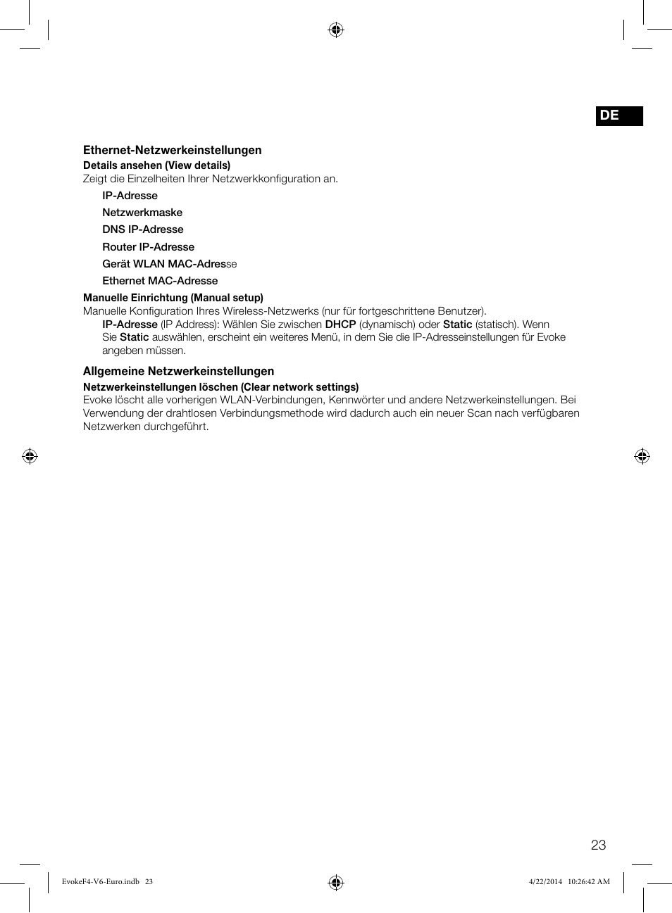 23 de | Pure Evoke F4 with Bluetooth User Manual | Page 49 / 164