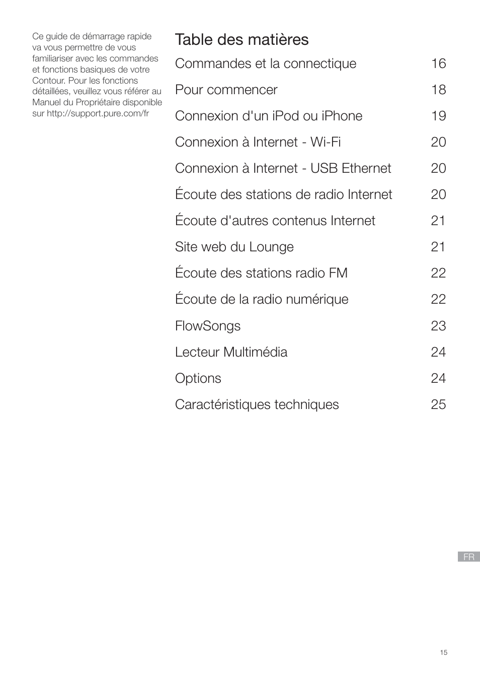 Pure Contour - Quick Start Guide User Manual | Page 15 / 76