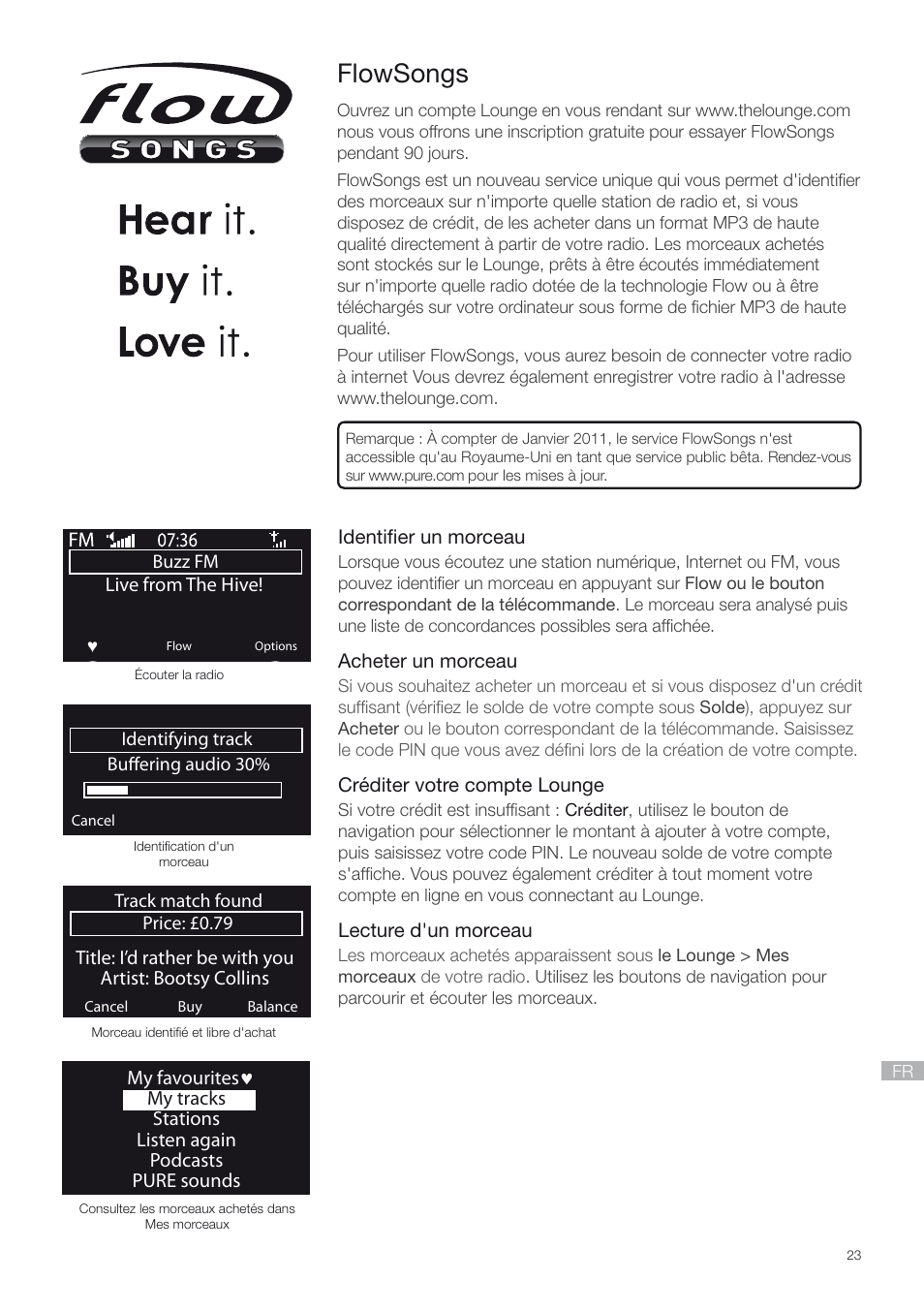 Flowsongs | Pure Contour - Quick Start Guide User Manual | Page 23 / 76