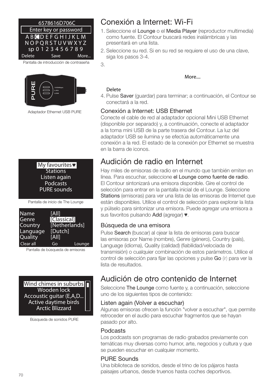 Pure Contour - Quick Start Guide User Manual | Page 70 / 76