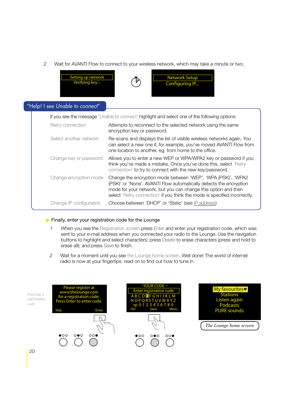 Pure Avanti Flow - User Guide User Manual | Page 20 / 47