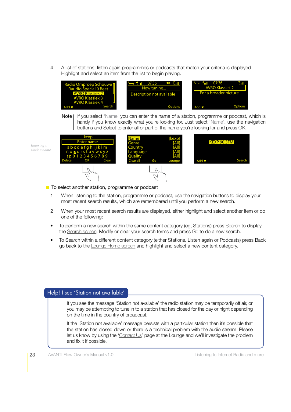 Pure Avanti Flow - User Guide User Manual | Page 23 / 47