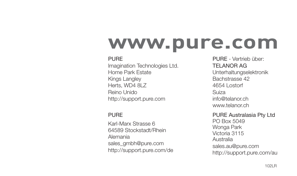 Pure Twilight User Manual | Page 160 / 160