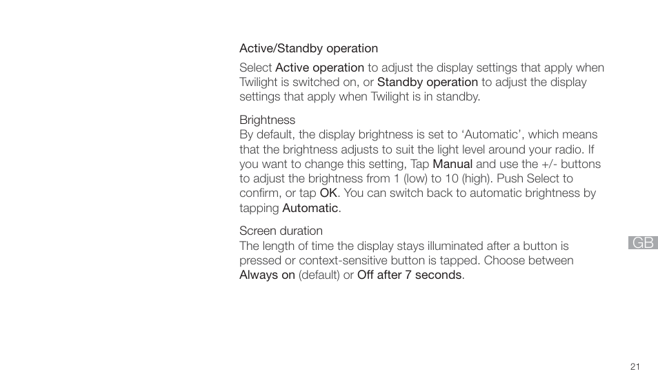 Pure Twilight User Manual | Page 21 / 160