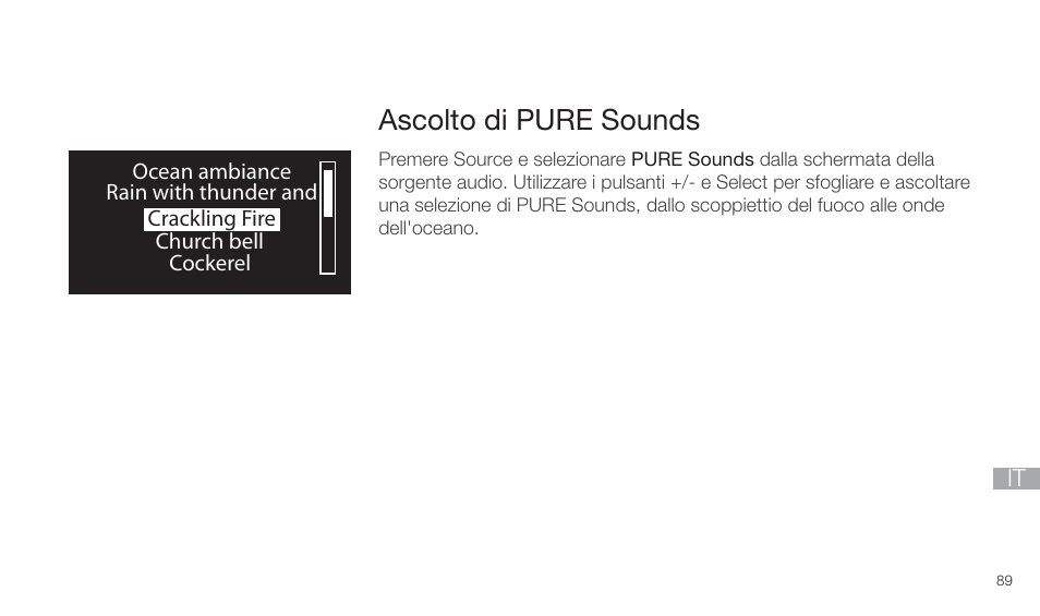 Ascolto di pure sounds | Pure Twilight User Manual | Page 89 / 160