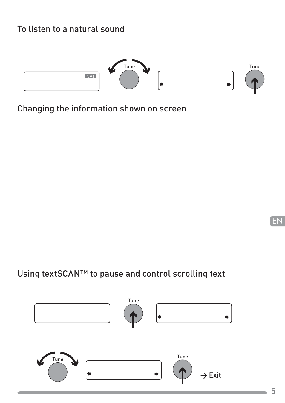 Changing the information shown on screen | Pure Tempus-1S User Manual | Page 7 / 18