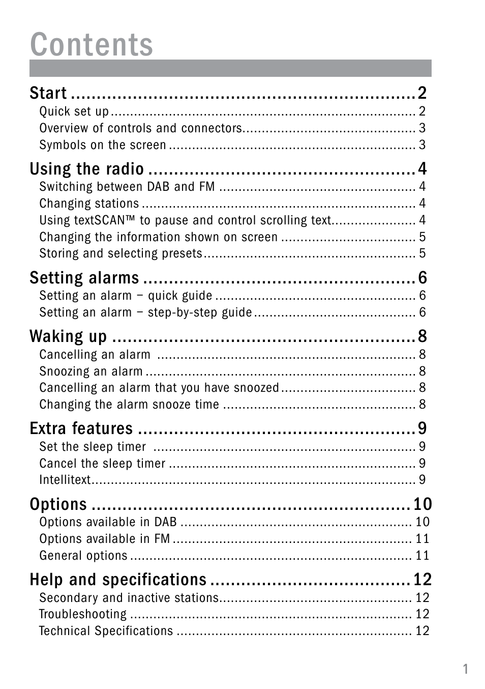 Pure Siesta User Manual | Page 3 / 20