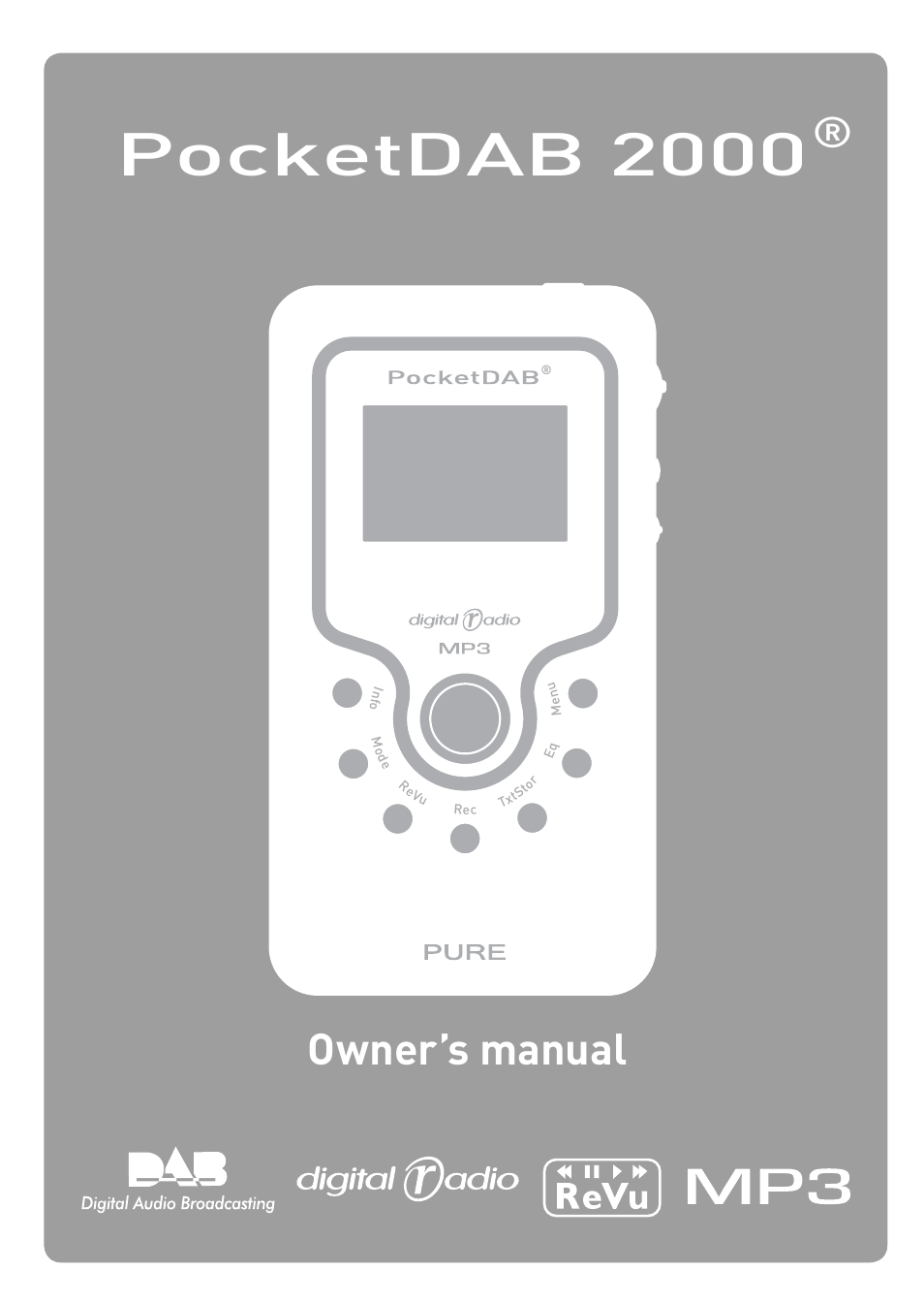 Pure PocketDAB 2000 - User Guide User Manual | 31 pages