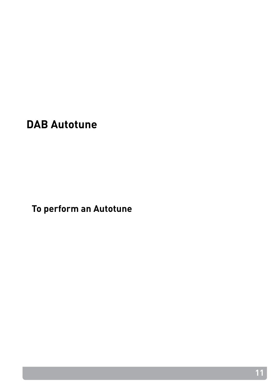 Dab autotune | Pure PocketDAB 2000 - User Guide User Manual | Page 14 / 31