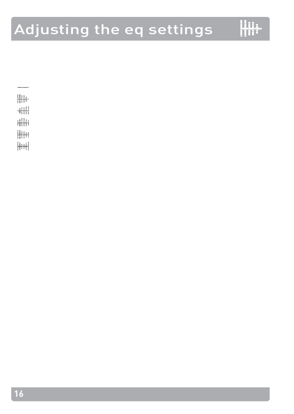 Adjusting the eq settings | Pure PocketDAB 2000 - User Guide User Manual | Page 19 / 31