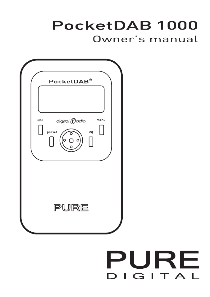 Pure PocketDAB 1000 User Manual | 24 pages