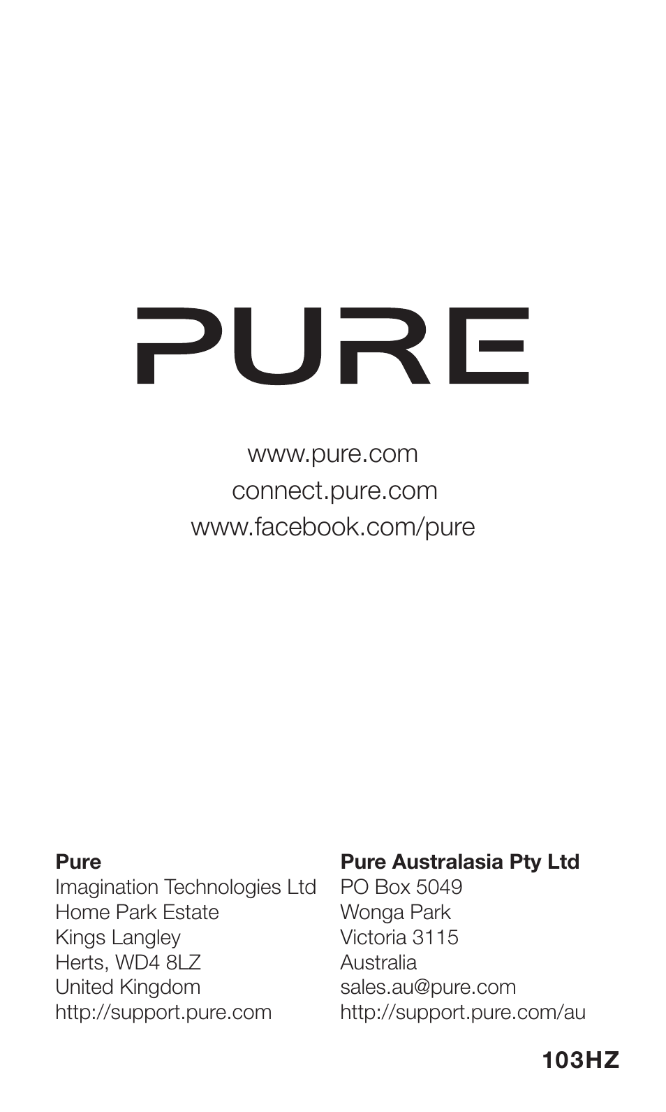 Pure Move 2500 User Manual | Page 20 / 20