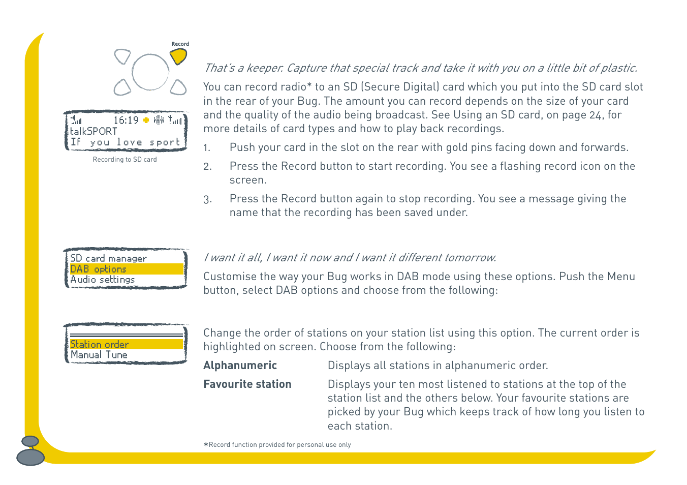 Pure BUG User Manual | Page 18 / 36