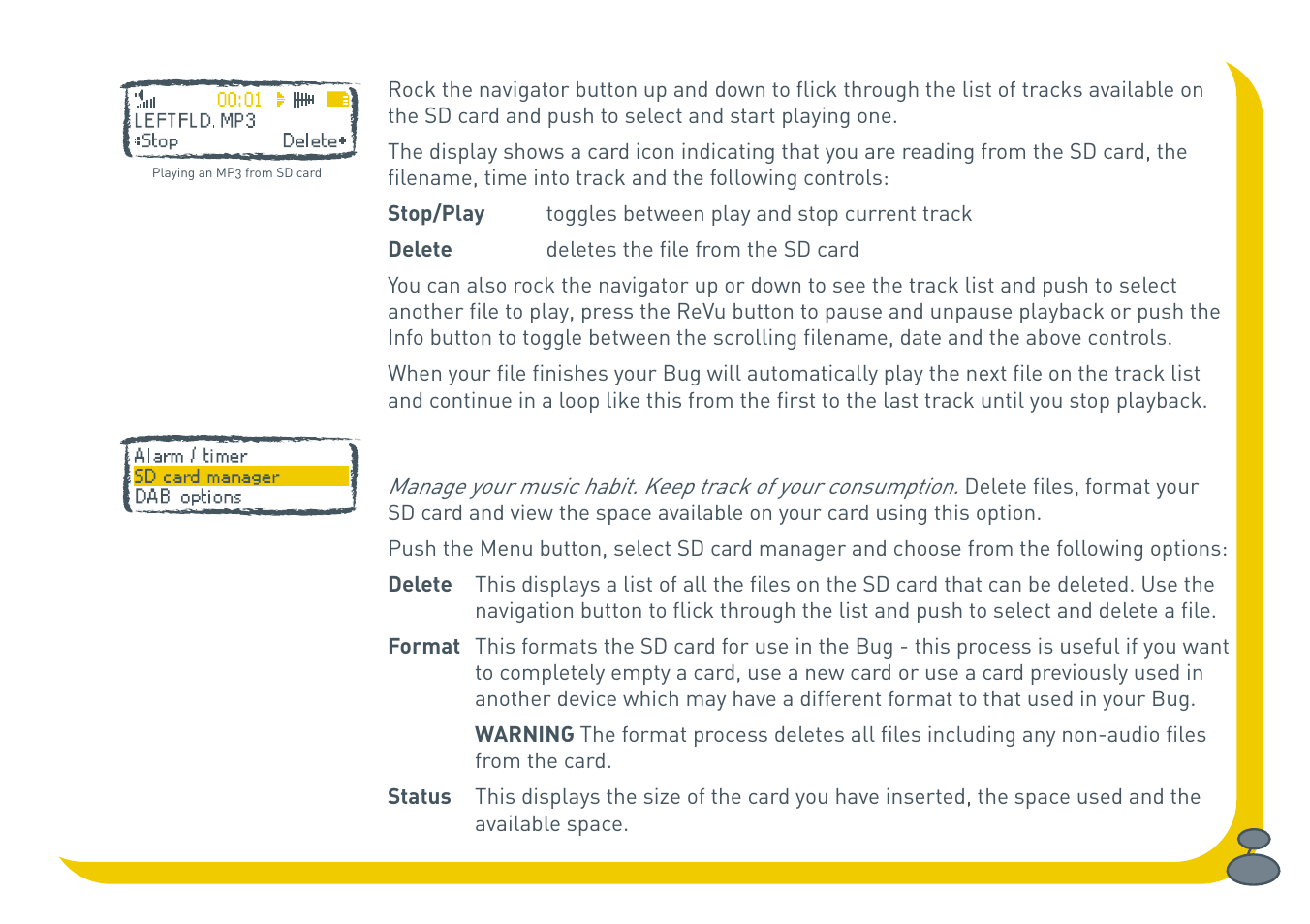 Pure BUG User Manual | Page 25 / 36