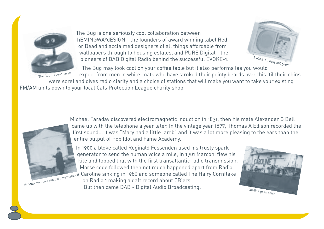 The bug, A concise history of radio | Pure BUG User Manual | Page 6 / 36