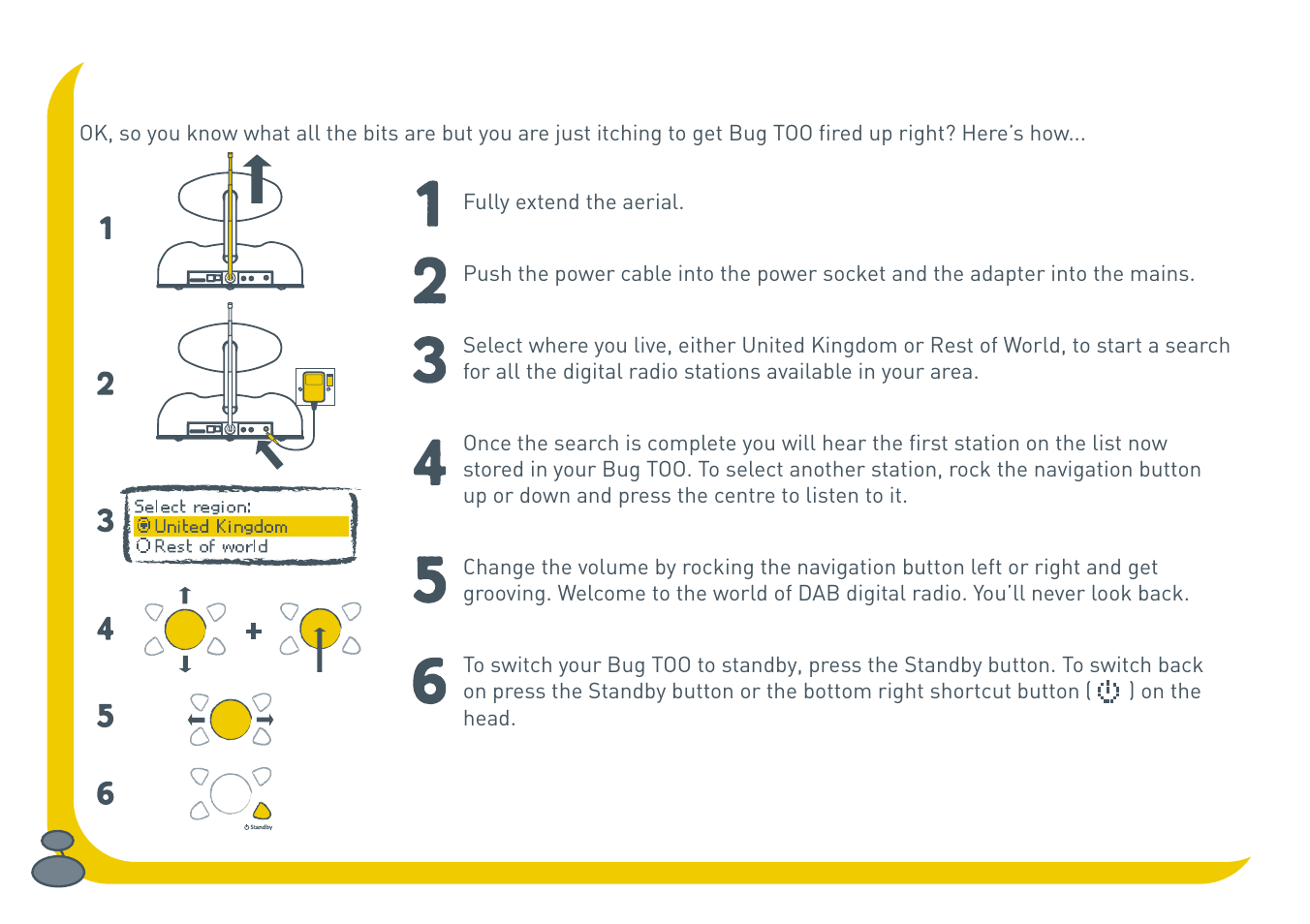 Turn on, tune in | Pure BUG Too User Manual | Page 12 / 44