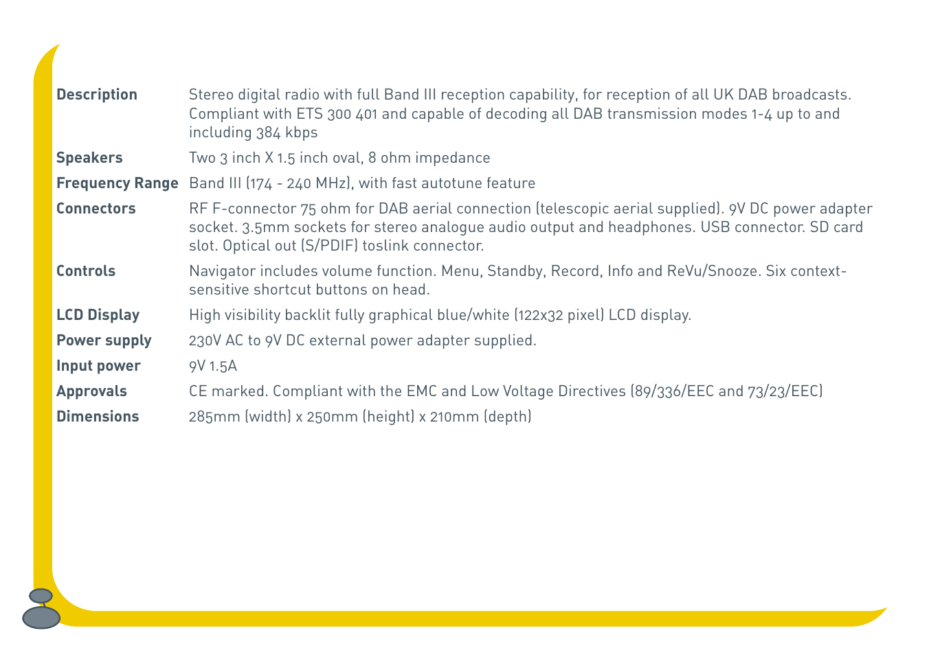 Specifications | Pure BUG Too User Manual | Page 40 / 44