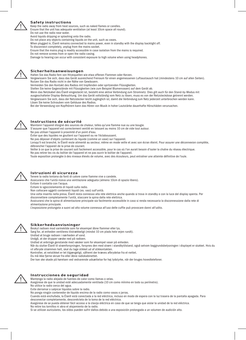 Pure Elan 2 User Manual | Page 2 / 76