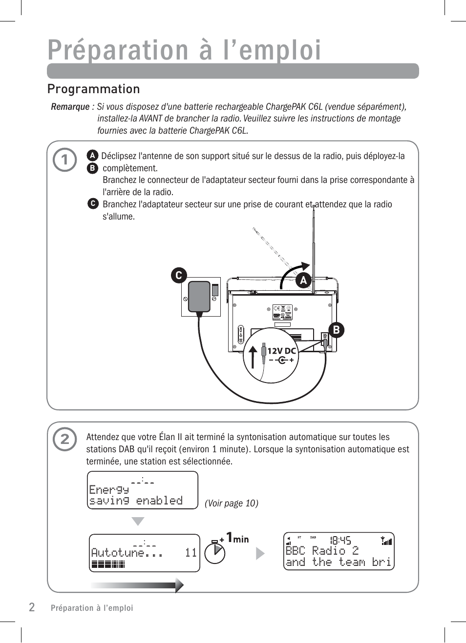 Préparation à l’emploi | Pure Elan 2 User Manual | Page 28 / 76