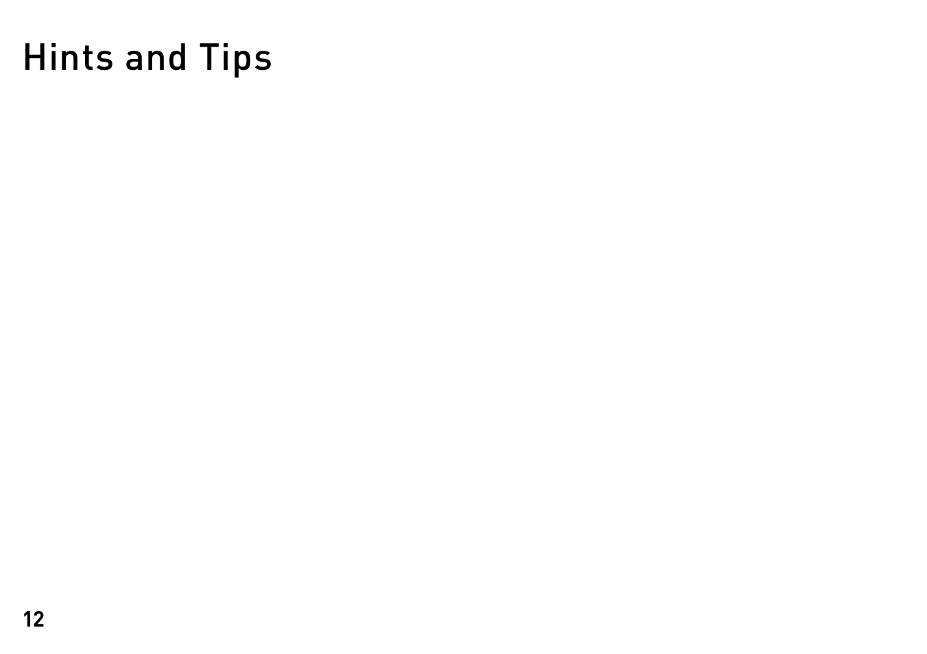 Hints and tips | Pure Elan DX20 - User Guide User Manual | Page 15 / 17