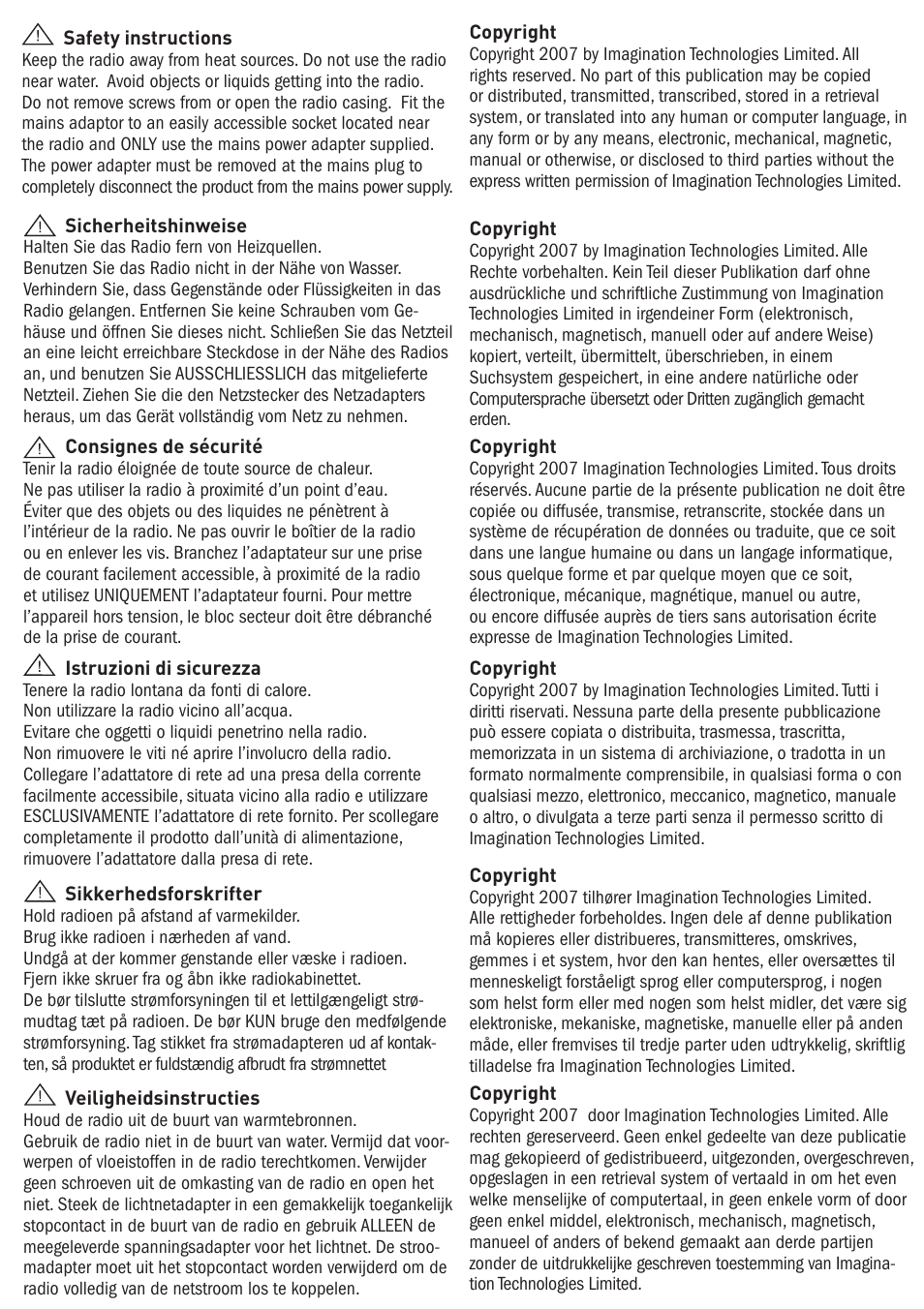 Pure Chronos II User Manual | Page 2 / 18