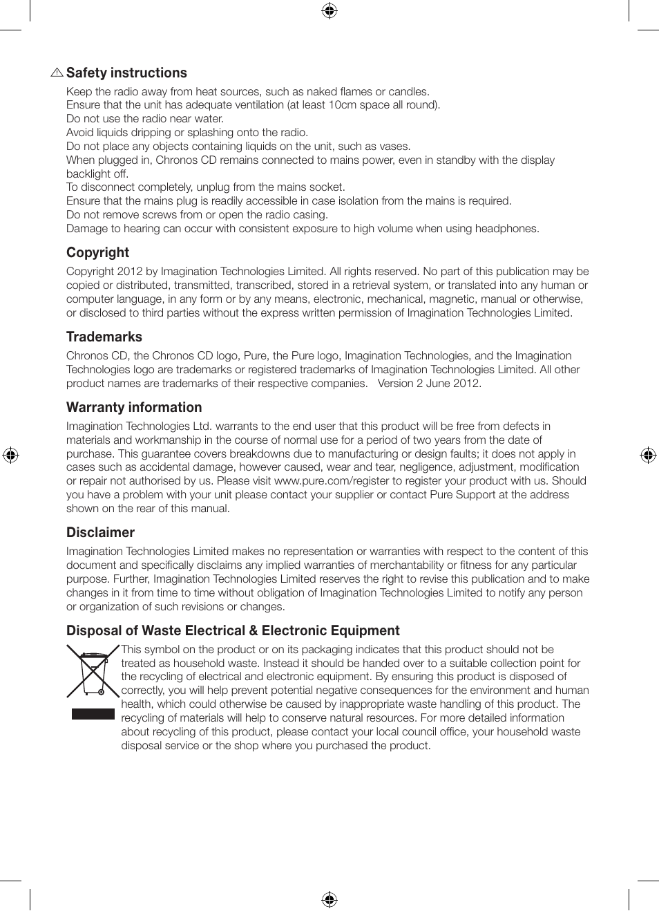 Pure Chronos CD Series 2 User Manual | Page 4 / 16